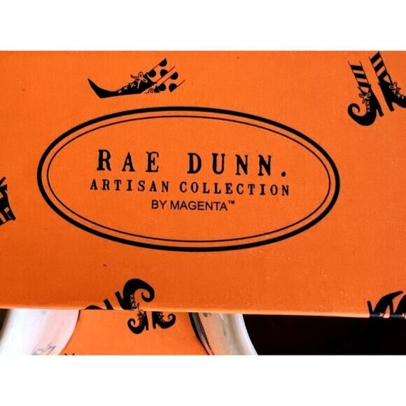 HTF RARE Rae Dunn "TRICK" and "TREAT" Mug Set New Original Packaging HALLOWEEN - Picture 5 of 8